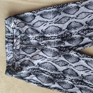 I.AM.GIA silver snakeskin pants